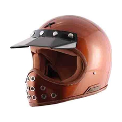 Axor Moto-X Full Face Helmet With Double D-Ring (Orange, M)